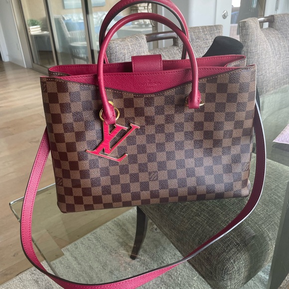 Louis Vuitton Handbags - Louis Vuitton limited edition damier and dark pink 2 way bag.